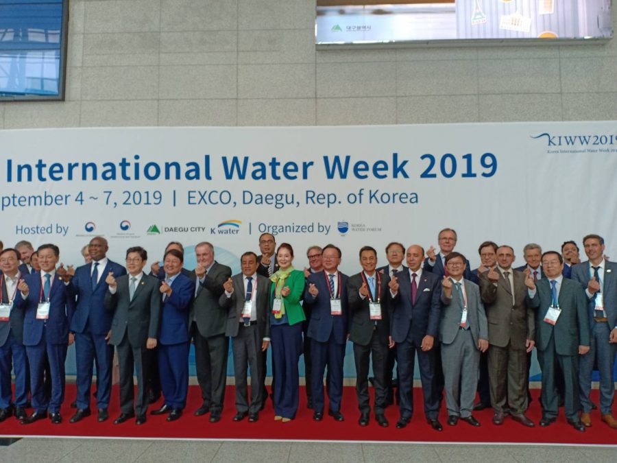 รองเลขาธิการสำนักงานทรัพยากรน้ำแห่งชาติ และคณะได้เข้าร่วมงานสัปดาห์น้ำแห่งชาติเกาหลี  (Korea International Water Week 2019)