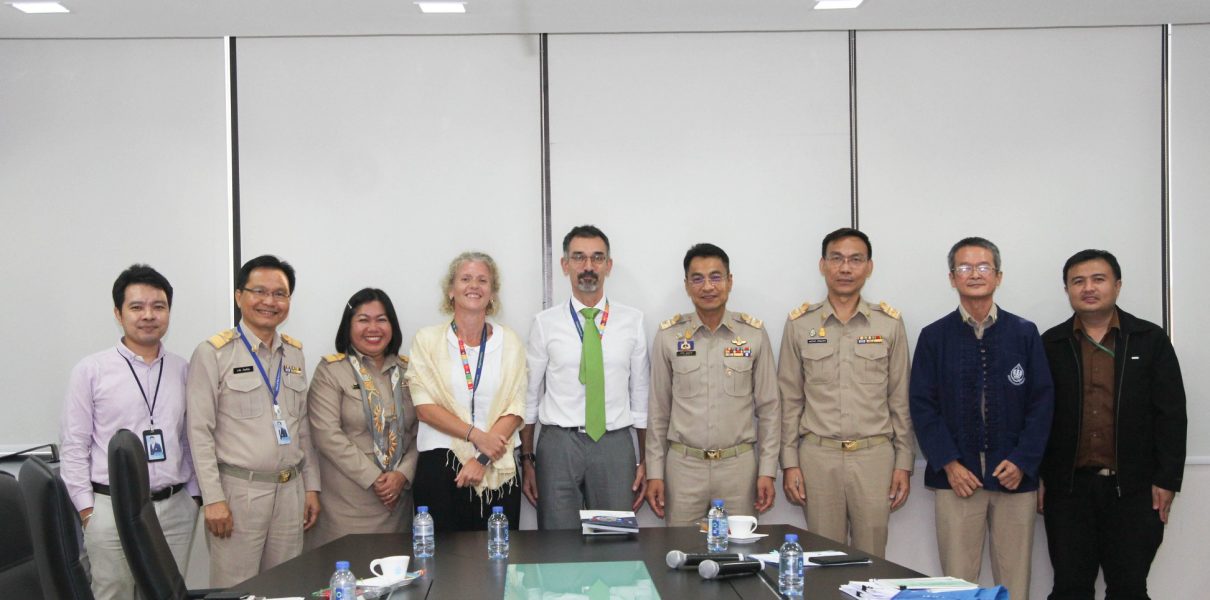 รองเลขาธิการสำนักงานทรัพยากรน้ำแห่งชาติ พร้อมผู้บริหาร สทนช. ให้การต้อนรับคณะผู้แทน EU ประจำประเทศไทย