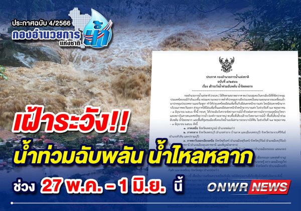 ประกาศ กองอำนวยการน้ำแห่งชาติฉบับที่ ๔/๒๕๖6